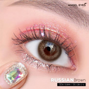 [MÀU ĐẸP NHẤT] Kính áp tròng Angel Eyes RUSSIAN - Lens nâu tây Silicone Hydrogel - Đường kính 14.0 - Độ cận 0-6